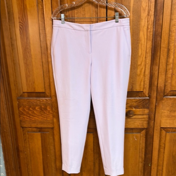 White House Black Market Tapered Ankle Pastel Purple Dress Trouser 8R EUC - Picture 4 of 9